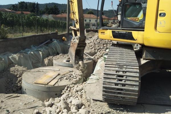 (C0 03) ESTENDIMENTI FOGNATURE  ACQUEDOTTI E POZZI PERDENTI  - ERBUSCO (BS)